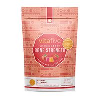 Vitafive Healthy Bone Strength Vitamin D3 2000 IU Gummy Vitamins - Natural Flavors, Vegetarian, Gluten Free, Allergen Free Gummies, Kosher, Halal - 60 Count