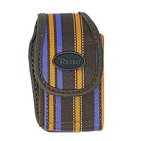 PUV-PH01 Reiko Insulin Pump Carrying Case/Pouch with Belt Clip/Belt Loops with Unique Stripes Design Size: MED L 3.90" X W 2.30" X D 1.20"