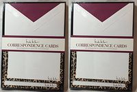 Nicole Miller Correspondence Cards Note Cards, 8" x 6" (Set of 40 Cards with Lined Envelopes)