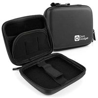 DURAGADGET Rigid Black Shell Case w/Secure Dual Zip Feature/Belt Clip & Multiple Accesory Compartments
