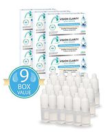 Vision Clarity Eye Drops with 1% Carnosine (NAC Drops), Lubricants, 9 Box Discount, 2 Vials per Box, 90 ml Total