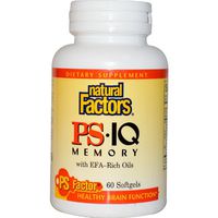 Natural Factors PS - IQ Memory, 60 Softgels