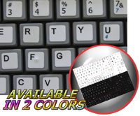 NETBOOK ENGLISH US KEYBOARD STICKERS ON WHITE BACKGROUND