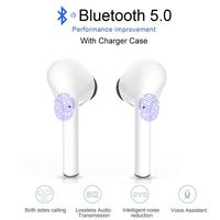 True Wireless Stereo Earbuds Bluetooth Headset in-Ear Earbuds Sports Headset,2019 Latest Intelligent Noise Reduction Pop-ups Auto Pairing with Charging Case Compatible for iPhone/Samsung/Apple/Airpod