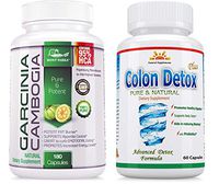 95% HCA - 180 Caps. 1 Garcinia CAMBOGIA MONT FABRA + 1 Colon Detox 40% Off! Combo Pack = 3 Months UNINTERRUPTED Supply in a Single Bottle! * $$ Back Guarantee - 45 Days Return * Same Day Shipping *
