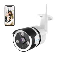 Outdoor Security Camera, 1080P WiFi Camera Outdoor Surveillance Wireless Bullet IP Camera 2.4GHz Onvif IR Night Vision Motion Detection Two-Way Audio IP66 Waterproof Cloud Storage