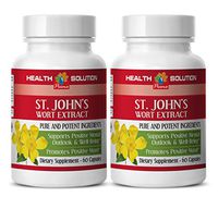 ST John's WART HERB Extract with Siberian Eleutherococcus and Gingkgo Biloba - Menopause Natural - 2 Bottles 120 Capsules