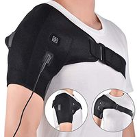Lour Heat Therapy Shoulder Brace Adjustable Shoulder Heating Pad for Frozen Shoulder,Bursitis,Tendinitis Strain Hot Cold Support Wrap