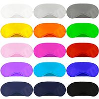 Aneco 30 Pack Colorful Eye Mask Cover Shade Blindfold Soft Eye Shade Cover with Nose Pad for Travel Sleep or Party Supplies, 15 Colors