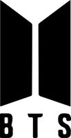 BTS Kpop BOY Band Logo 6" Decorative DIE Cut Decal Vinyl Stickers Symbol for Cars Tablets LAPTOPS Skateboard - White Color