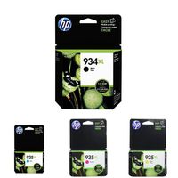 HP 934XL High Yield Black and HP 935XL High Yield Cyan/Magenta/Yellow Ink Cartridge Bundle (C2P23AN, C2P24AN, C2P25AN, C2P26AN)