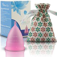 Athena Menstrual Cups Period Cup - One Pack | Regular Flow | Transparent Pink Size 2 Large | A Softer Menstruation Cup Made for Easier Periods | Excellent Tampon and Pad Alternative