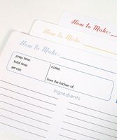 "Recipes of The Heart" Recipe Cards and Divider Set
