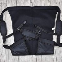 GaoFan Patient Lift Stair Slide Board,Disabled Back Board Transfer Straps,Black,M