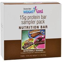 Doctors Best - High Protein Crispy Nutrition Bar | Sampler Pack | 7/Box