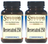 Advanced Nutrition Swanson Ultra Ultra Resveratrol 250 -- 250mg -- 30 Capsules (2 Bottles each of 30 Capsules)