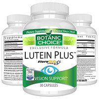 Botanic Choice Lutein Plus FloraGlo - Daily Supplement for Total Eye Health - Supports Macular Health Visual Function and Promotes Overall Immune System Wellness 30 mg