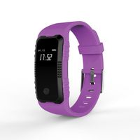 [ Fitness Bluetooth Smart Watch Gift] Waterproof [Wrist Watch ] Bracelet -Sport Watches with Heart Rate/Blood Pressure/Sleep Monitoring for Android 5.0 +/iOS8.0 (Purple)