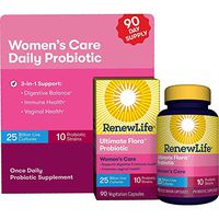 Renew Life Women’s Probiotic - Ultimate Flora Probiotic Women's Care, Shelf Stable Probiotic Supplement (90 Count)