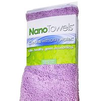 Life Miracle Nano Towels - Amazing Eco Fabric That Cleans Virtually Any Surface with Only Water. No More Paper Towels Or Toxic Chemicals. (Lavender)