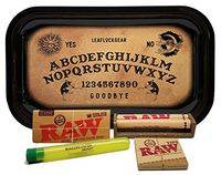 Bundle - 5 Items - RAW King Size Supreme, 110 Roller and Pre-Rolled Tips, Rolling Paper Depot Kewltube with Leaf Lock Gear Rolling Tray (Spirit Board)