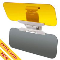 YIQI Car Sun Visor Extender Sun Blocker HD 2 in 1 Day and Night Driving Vision Anti-Glare Driving Visor Anti Glare Windshield Visor Blocker Anti-Dazzle Car Visors (2 in 1 Car Visor)
