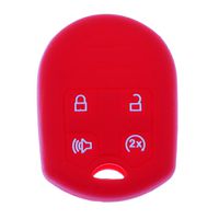 Dolity Car Smart Remote Key Fob Case Cover Antiscratch Housing for Ford F-150 SVT Raptor - Red