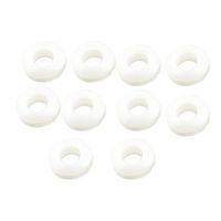 uxcell 10 Pcs 8mm Inside Diameter Wearing Resistant Rubber Grommets White