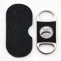 Brizard & Co Double Guillotine Series II Leather Inlaid Cigar Cutter (Stingray Pattern)