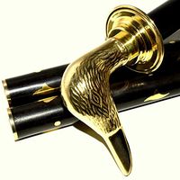 Eve.Store Vintage Cane Walking Stick Brass Ducks Head Grip Handle Lovely New STYLE001