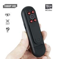 1080P HD Wearable Pocket Body Camcorder with IR Night Vision and Photo Taking Function, Support Motion Activated Video Recording, 16GB Memory Card Built in