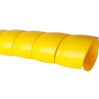 WINGOFFLY 6.5Ft 16mm Cable Management PP Hose Protector Sleeve Spiral Wire Wrap Tube Cable Organizer, Yellow