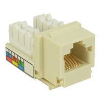 Keystone RJ-11 Phone Jack Insert, Almond