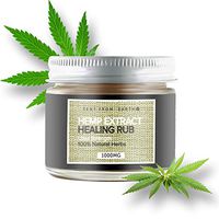 [Sent From Earth] Hemp Extract Healing RUB Ultra Strength 100% Natural Herbs 1000mg Muscle Pain, Joint Pain, Bruises, Sprain, Back Pain, Sun Allergy Rash, etc. (2 fl.oz.)