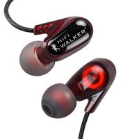 HIFI WALKER A5 Dual Dynamic Driver in-Ear Earphones Earbuds Headset Headphones IEM with Noise Cancelling Massive Bass for Smartphones Tablet PC Music Player and Audiophile