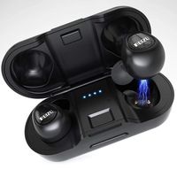 True Wireless Earbuds TWS Stereo Wireless Headphones Bluetooth 5.0 in-Ear Headset with Strong Connection, Noise Cancelling Mini Earphones Charging Case IPX5 Waterproof 58H Playtime Sports Earpiece
