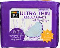 365 Everyday Value, Regular Pads, Ultra Thin, 18 ct
