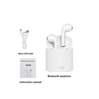 Wireless Headphones Bluetooth Earphones Air Earbuds Handsfree in Ear Headset with Charging Box,White