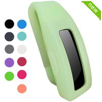 HQzon Compatible Clip Replacement for Fitbit Inspire & Fitbit Inspire HR Fitness Tracker, Made of Soft Comfortable Silicone（Clip-Transparent Green）