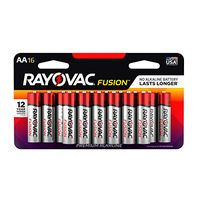 Rayovac Fusion AA Batteries, Premium Alkaline Double A Batteries (16 Battery Count)