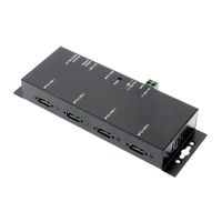 Coolgear CoolGear USB 2.0 Over IP Network 4-Port Hub, Share Any USB Device Over TCP/IP Network