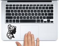 Belle Beauty and the Beast Rose Disney Princess Printed Clear Vinyl Decal Sticker Compatible with Apple MacBook Pro Air 11" 12" 13" 15" All Years Laptop Trackpad Keyboard (New 13" Macbook Pro)