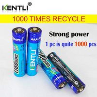 Kentli 1.5V AAA Battery 1180mWh Lithium-ion Polymer Battery Rechargeable LiPo Batteries (4 Pack AAA)