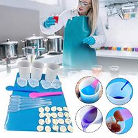 finessci Stirring Cup Set, 36pcs Measuring Cups Tool Kit with Silicone Measuring Cup, Stirring Rods, Finger Stall, Silicone Pad for Epoxy Resin