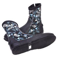 IST 3mm Neoprene Tall Cut Diving Boots (Geometric Blue, Men's 7/ Women's 8.5)
