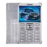 ZYSUS SATREND A10 Card Mobile Phone, 1.77 inch, MTK6261D, 21 Keys, Support Bluetooth, MP3, Anti-Lost, Remote Capture, FM, GSM, Dual SIM(Black) (Color : Silver)
