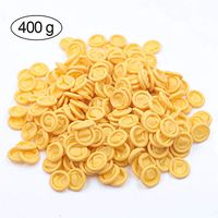 Rose-only Disposable Latex Finger Cots, Yellow Medium Anti-Static Rubber Finger Covers for Electronic Repair, Painting, Jewelry Cleaning, Industrial Apply, Latex Finger Gloves (over 600pcs)