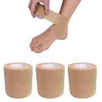 AllTopBargains 3 Self Adhering Bandage 2in x 4yd Athletic Sports Stretch Wrap Adherent Tape Aid