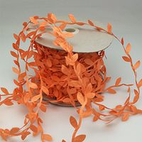 FQTANJU 100 Yards Leaf Ribbon, Orange