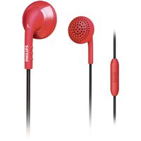 Philips SHE2675BP/28 In-Ear Headset With Microphone (Red)